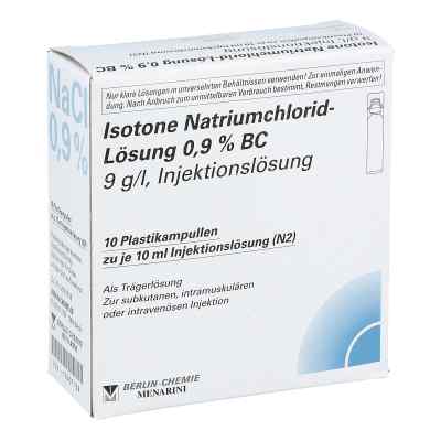 Isotone Nacl Lösung 0,9% Bc Plastik amp.inj.-lsg. 10X10 ml von BERLIN-CHEMIE AG PZN 10407139