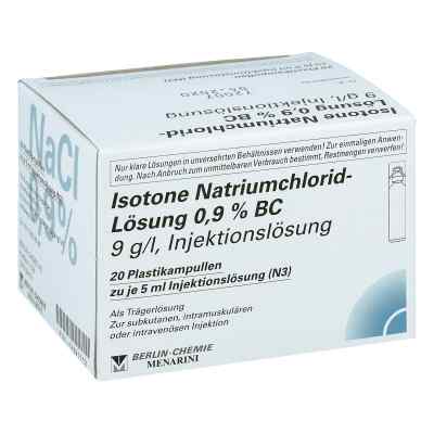 Isotone Nacl Lösung 0,9% Bc Plastik amp.inj.-lsg. 20X5 ml von BERLIN-CHEMIE AG PZN 12391112