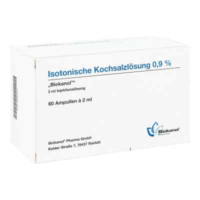 Isotonische Kochsalzlösung 0,9% Biokanol Ampullen 60X2 ml von Biokanol Pharma GmbH PZN 00955561