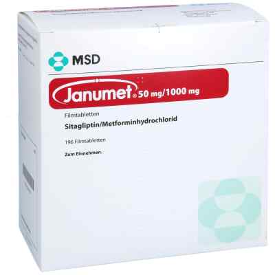 Janumet 50 Mg/1000 Mg Filmtabletten 196 stk von Originalis B.V. PZN 18840427