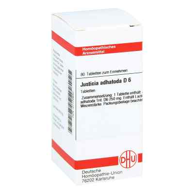 Justicia Adhatoda D6 Tabletten 80 stk von DHU-Arzneimittel GmbH & Co. KG PZN 07170840