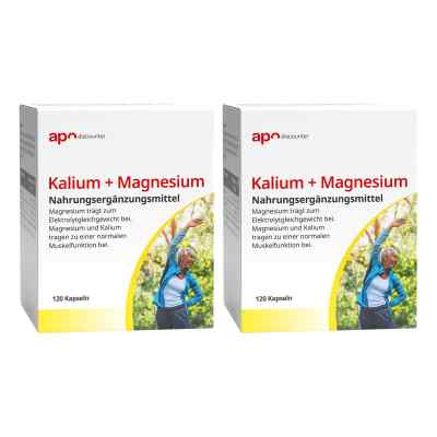 Kalium und Magnesium Aktiv Kapseln von apodiscounter 2x120 stk von apo.com Group GmbH PZN 08101874