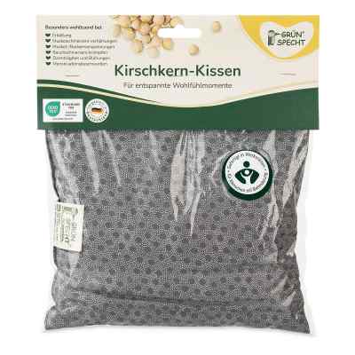Kirschkern-Kissen 22 x 24 cm, Cocotte grau