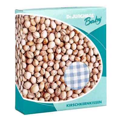 Kirschkernkissen 10x10cm Baby weiss/blau kariert 1 stk von Dr. Junghans Medical GmbH PZN 03845910