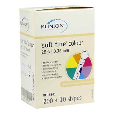 Klinion Soft fine colour Lanzetten 28 G 210 stk von eu-medical GmbH PZN 00870327