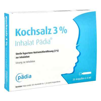 Kochsalz 3% Inhalat Pädia Ampullen 20 stk von Pädia GmbH PZN 17231608