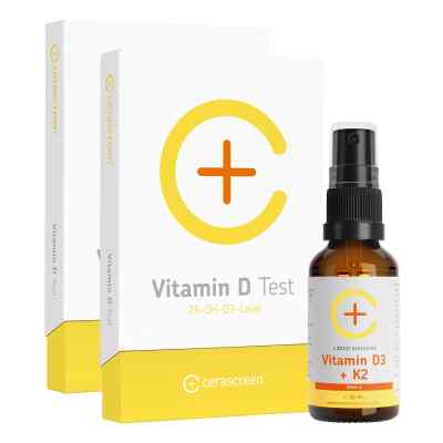 Kontrollset 2 Vitamin D Tests+Vitamin D Spray