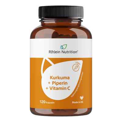 Kurkuma + Piperin + Vitamin C Kapseln vegan