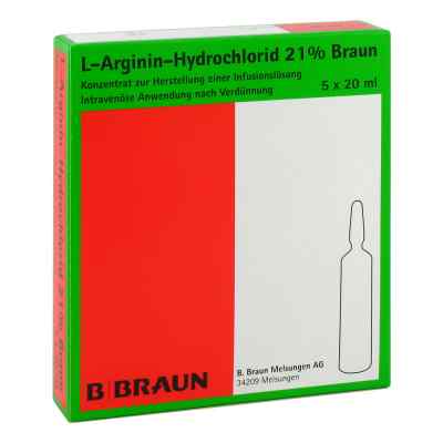 L-arginin-hydrochlorid 21% Elek.-konz.inf.-ls 5X20 ml von B. Braun Melsungen AG PZN 09704010