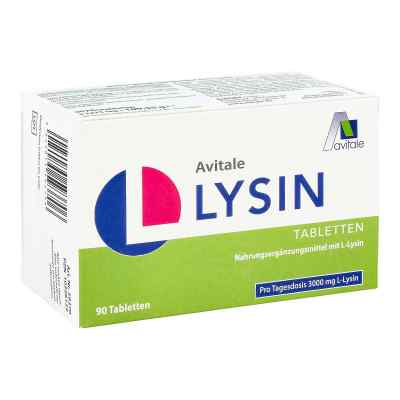 L-lysin Tabletten bei Lippenherpes 750 mg  90 stk von Avitale GmbH PZN 10326139