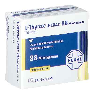 L-thyrox Hexal 88 Mikrogramm Tabletten i.kalenderpack. 98 stk von Hexal AG PZN 14295134