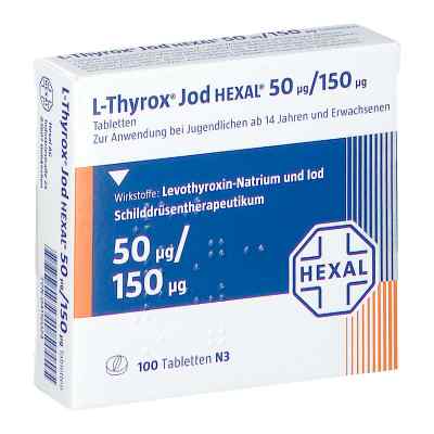 L-Thyrox Jod HEXAL 50μg/150μg 100 stk von Hexal AG PZN 04116024