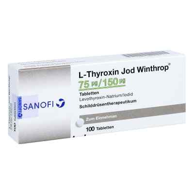 L-thyroxin Jod Winthrop 75 [my]g/150 [my]g Tablett 100 stk von Sanofi-Aventis Deutschland GmbH PZN 06816582