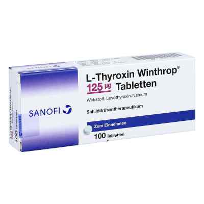 L-thyroxin Winthrop 125 [my]g Tabletten 100 stk von Sanofi-Aventis Deutschland GmbH PZN 06912920