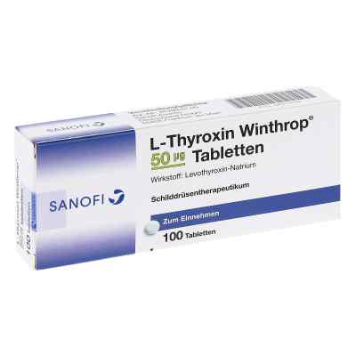 L-thyroxin Winthrop 50 [my]g Tabletten 100 stk von Sanofi-Aventis Deutschland GmbH PZN 06912848
