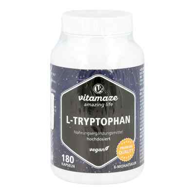 L-tryptophan 500 mg hochdosiert vegan Kapseln 180 stk von Vitamaze GmbH PZN 16018692