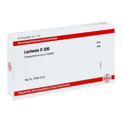 Lachesis D200 Ampullen 8X1 ml von DHU-Arzneimittel GmbH & Co. KG PZN 11706849