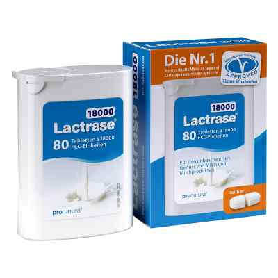 Lactrase 18.000 Fcc Tabletten im Spender Doppelpa. 2X40 stk von Pro Natura Gesellschaft für gesu PZN 11165974