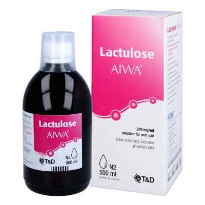 Lactulose Aiwa 670 mg/ml Lösung zum Einnehmen 500 ml von T & D Pharma GmbH PZN 13165300
