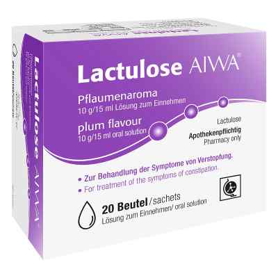 Lactulose Aiwa Pflaumenaroma 10 g/15 ml Lösung zur, zum einn 20X15 ml von T & D Pharma GmbH PZN 15253557