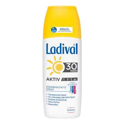 Ladival Aktiv Sonnenschutz Spray für unterwegs und beim Sport LS 150 ml von STADA Consumer Health Deutschlan PZN 09098331