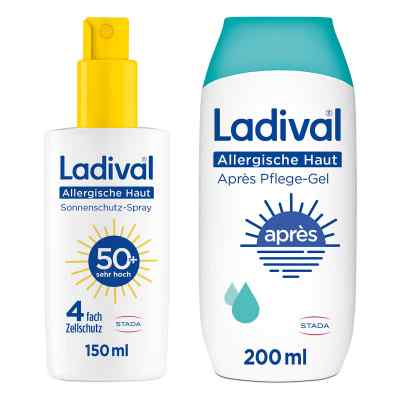 Ladival Allergische Haut Sonnenschutz-Spray LSF50+ + Apres Pfleg 150+200 ml von STADA Consumer Health Deutschland GmbH PZN 08100925