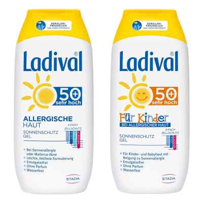 Ladival Familien-Paket Sonnenschutz allergische Haut LSF 50  2x200 ml von STADA Consumer Health Deutschlan PZN 08100920