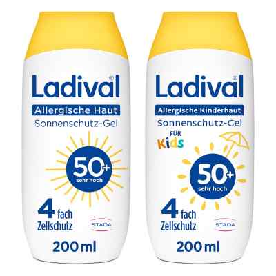 Ladival Familien-Paket Sonnenschutz allergische Haut LSF 50+ 2x200 ml von STADA Consumer Health Deutschland GmbH PZN 08100920