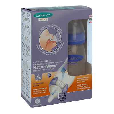 Lansinoh Weithalsflaschen 2x240 ml Sauger M 2 stk von Lansinoh Laboratories Inc. Niede PZN 10273012