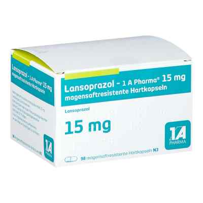 Lansoprazol-1A Pharma 15mg 98 stk von 1 A Pharma GmbH PZN 04610221