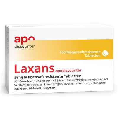 Laxans Bisacodyl 5 mg Tabletten von apodiscounter 