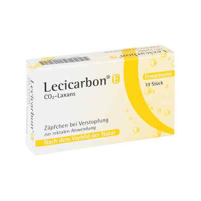 Lecicarbon E CO2-Laxans für Erwachsene 10 stk von athenstaedt GmbH & Co KG PZN 04018681
