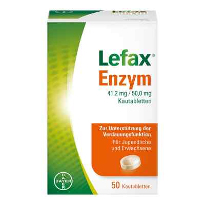 Lefax Enzym zur Unterstützung der körpereigenen Verdauung 50 stk von Bayer Vital GmbH PZN 14329985