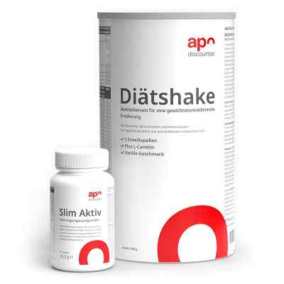 Leicht Abnehmen Sparset – Diätshake Vanille + Slim Aktiv