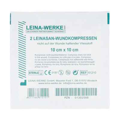 Leina Wundkompressen 10x10 cm steril 2 stk von Leina-Werk GmbH PZN 01302588