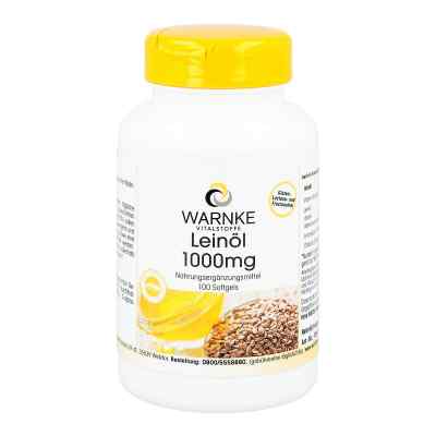 Leinöl 1000 mg 100 stk von Warnke Vitalstoffe GmbH PZN 09373412