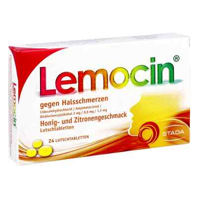 Lemocin Gegen Halsschmerzen Honig- und Zitronengeschmack Lutscht 24 stk von STADA GmbH PZN 17537365