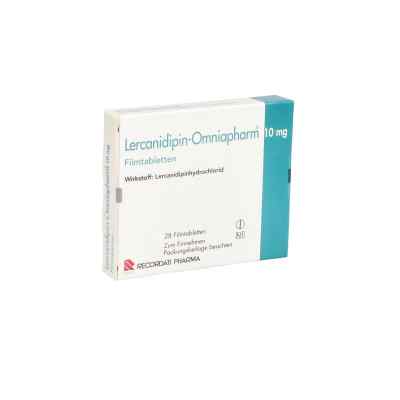 Lercanidipin-Omniapharm 10mg 28 stk von Recordati Pharma GmbH PZN 10042181