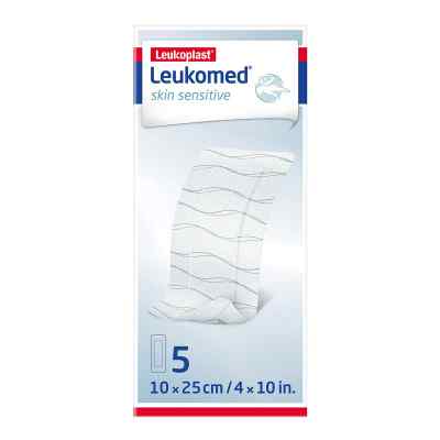 Leukomed Skin Sensitive Steril 10x25 Cm 5 stk von BSN medical GmbH PZN 17411026