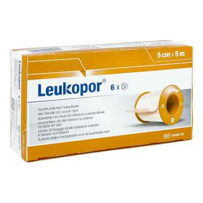 Leukopor 5 m x 5 cm 6 stk von BSN medical GmbH PZN 04593592