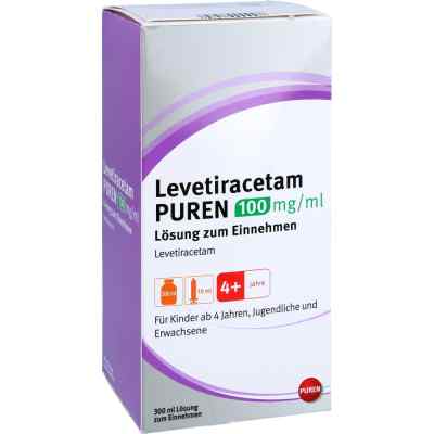 Levetiracetam Puren 100 mg/ml Lösung zur, zum einnehmen 10ml 300 ml von PUREN Pharma GmbH & Co. KG PZN 12501983