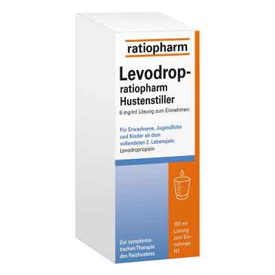 Levodrop ratiopharm Hustenstiller 6 mg/ml Lse 100 ml von ratiopharm GmbH PZN 18379052