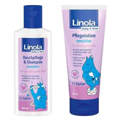 Linola Baby & Kind Sensitive: Duschpflege & Shampoo mit Lotion