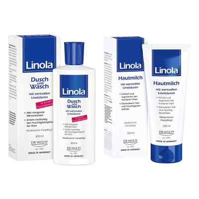 Linola Dusch und Wasch und Linola Hautmilch