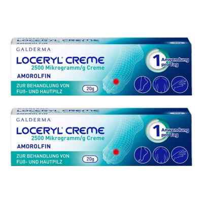 Loceryl Creme bei Fuß- und Hautpilz 2x20 g von Galderma Laboratorium GmbH PZN 08107446