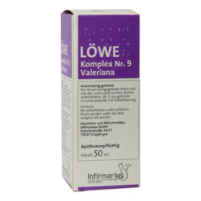Löwe Komplex Nummer 9 Valeriana Tropfen 50 ml von Infirmarius GmbH PZN 00118397