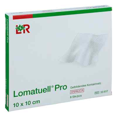 Lomatuell Pro 10x10 cm steril 8 stk von B2B Medical GmbH PZN 15201678