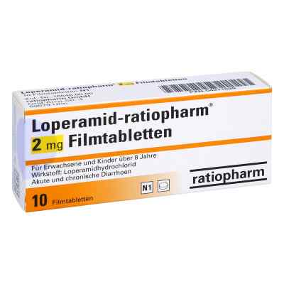 Loperamid-ratiopharm 2mg 10 stk von ratiopharm GmbH PZN 04271629