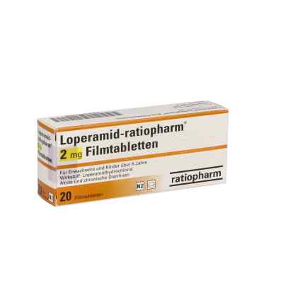 Loperamid-ratiopharm 2mg 20 stk von ratiopharm GmbH PZN 04271635