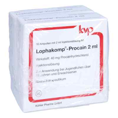 Lophakomp Procain 2 ml Injektionslösung 20X2 ml von Köhler Pharma GmbH PZN 06057892